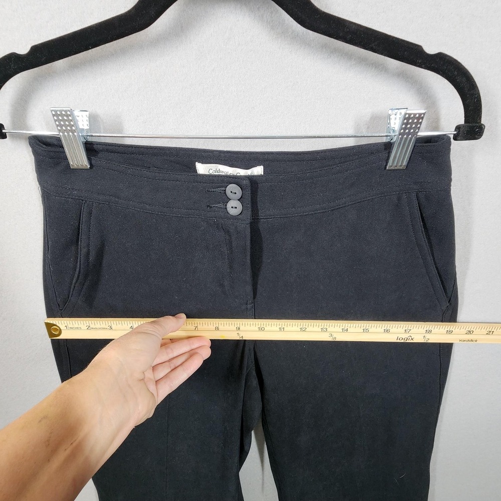 Coldwater Creek Pants‎ Womens Size 4P Black Straight Leg Mid Rise Dress Career - Picture 6 of 8